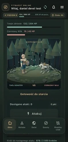 FitQuest Walka 3D w grze