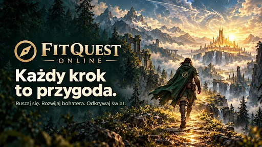 FitQuest Online Baner Główny - Każdy krok to przygoda